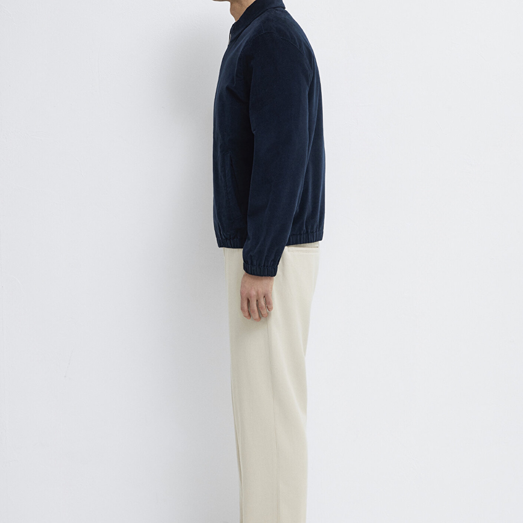 Mavi Lacivert Kadife Ceket Loose Fit / Bol Rahat Kesim 0110952-80872