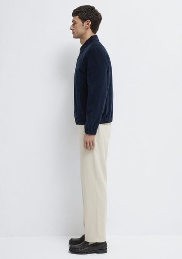  Mavi Lacivert Kadife Ceket Loose Fit / Bol Rahat Kesim 0110952-80872