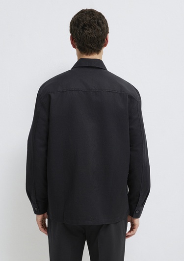  Mavi Siyah Gömlek Regular Fit / Normal Kesim 0211980-900