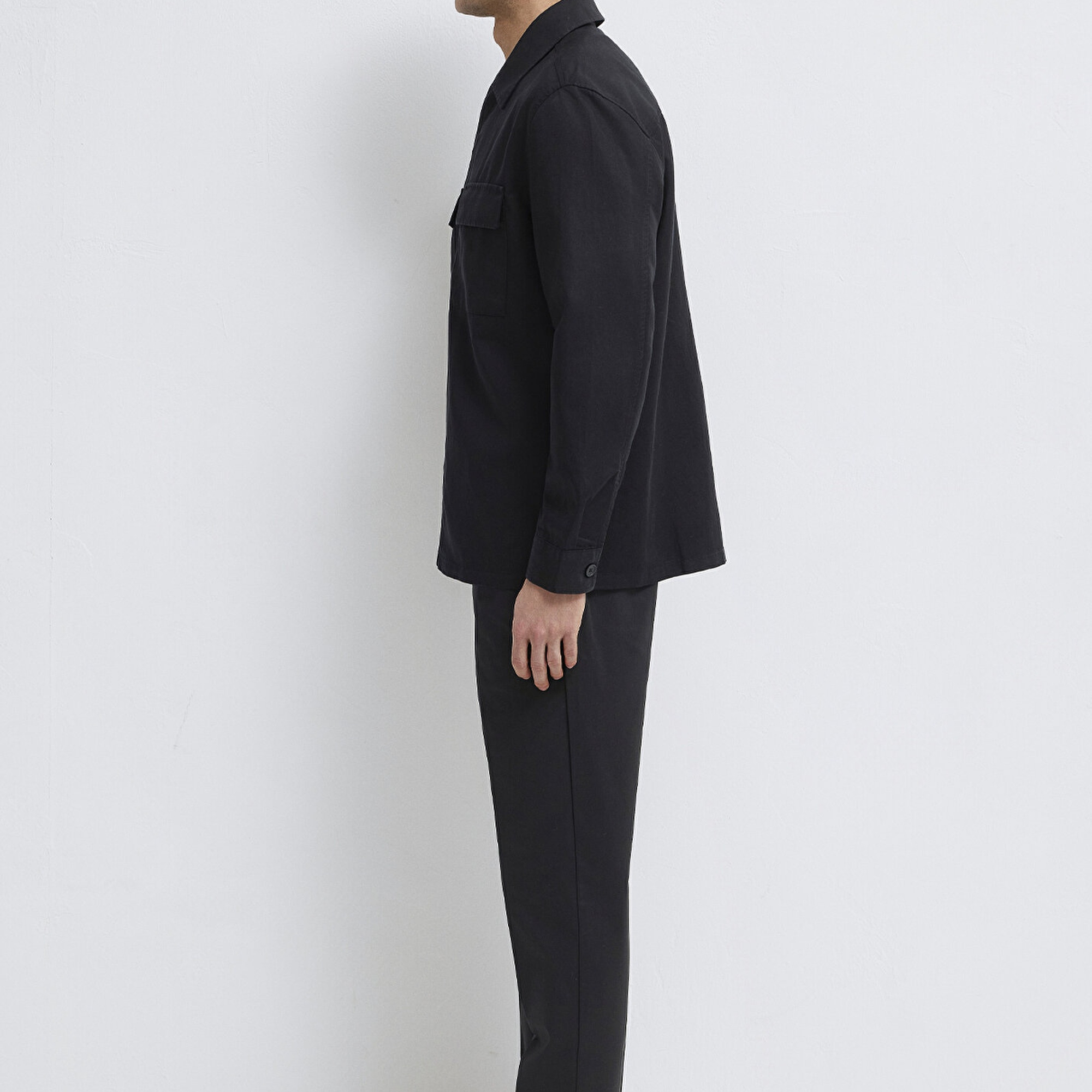 Mavi Siyah Gömlek Regular Fit / Normal Kesim 0211980-900