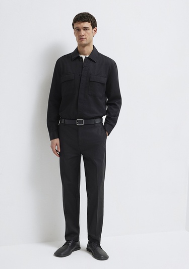  Mavi Siyah Gömlek Regular Fit / Normal Kesim 0211980-900