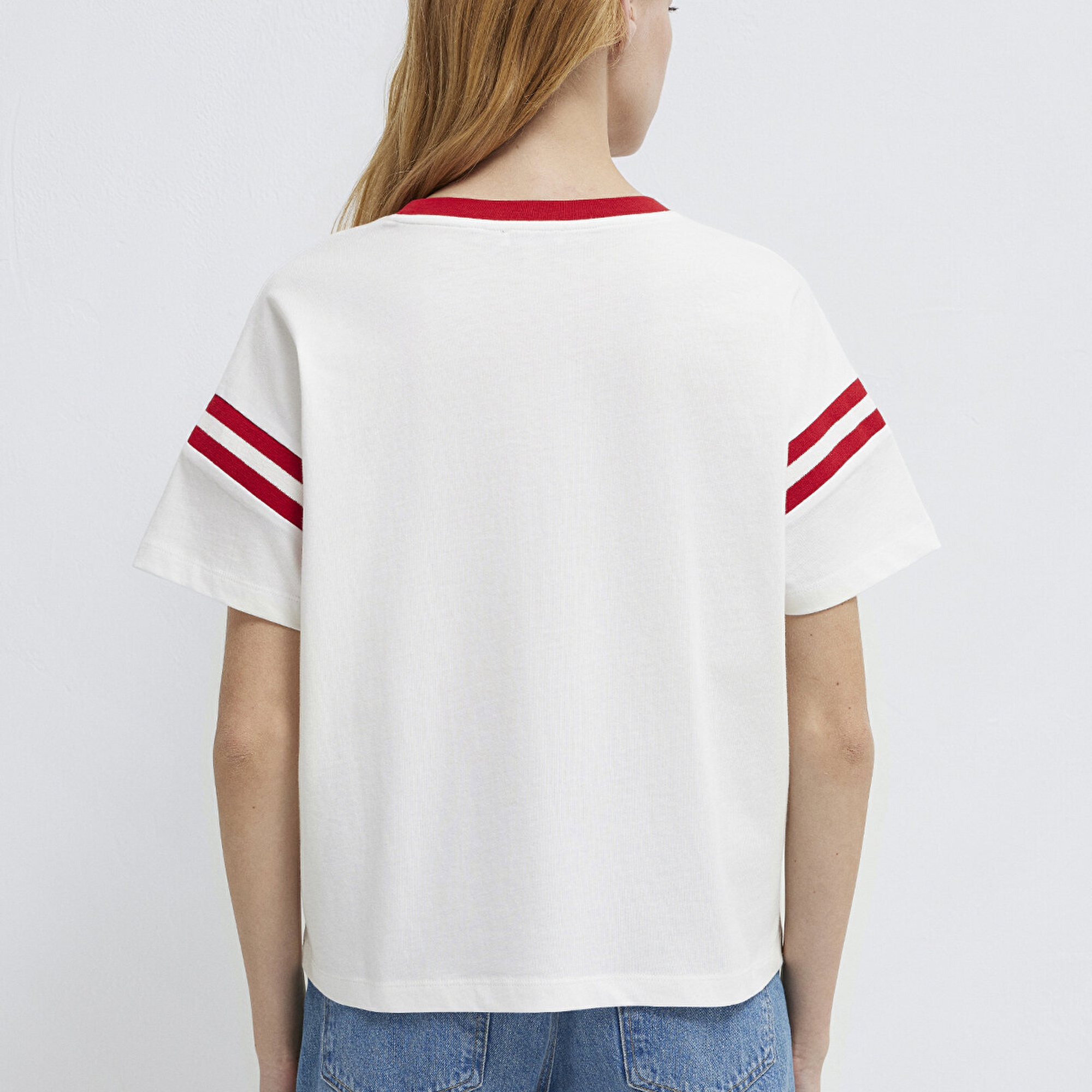 Mavi BaskılıEkru Tişört Regular Fit / Normal Kesim 1613861-70057