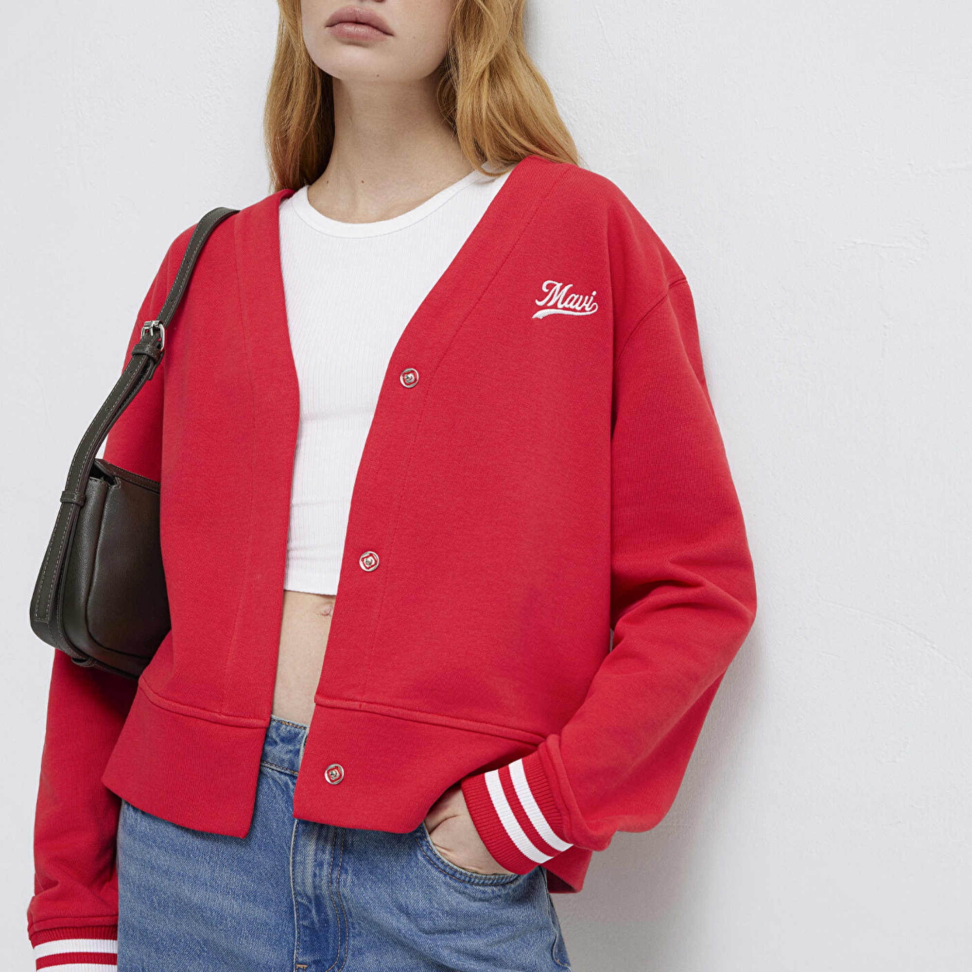 Mavi Kırmızı Sweatshirt 1S10511-70477