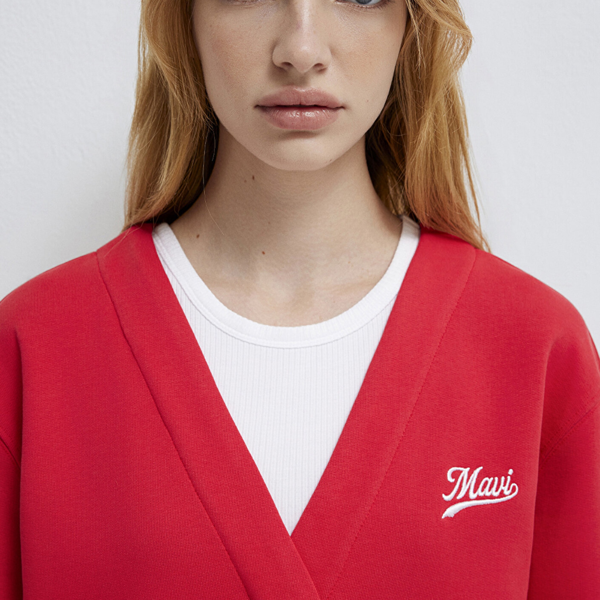 Mavi Kırmızı Sweatshirt 1S10511-70477