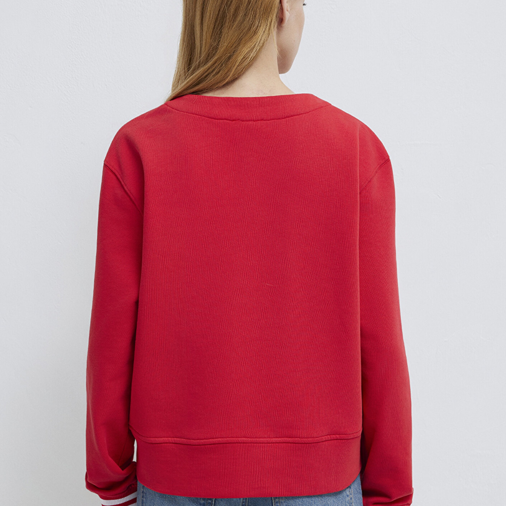 Mavi Kırmızı Sweatshirt 1S10511-70477