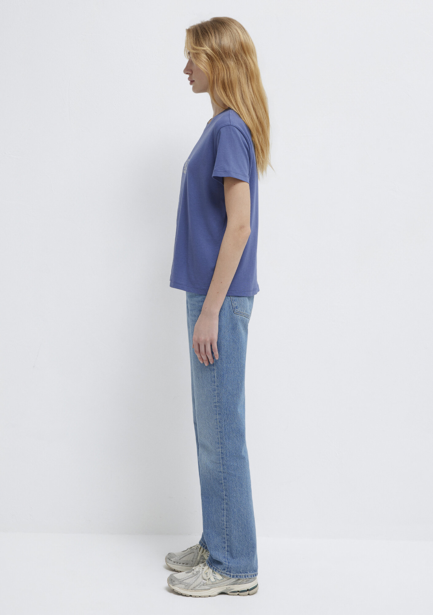 Mavi Mavi Baskılı Mavi Tişört Regular Fit / Normal Kesim 1612232-70757