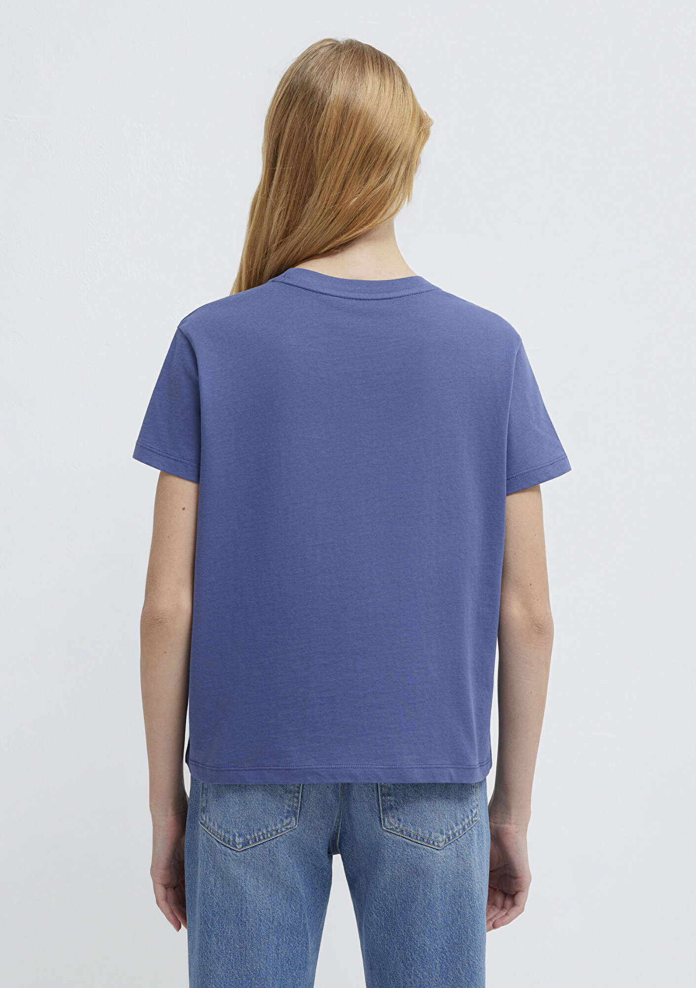 Mavi Mavi Baskılı Mavi Tişört Regular Fit / Normal Kesim 1612232-70757