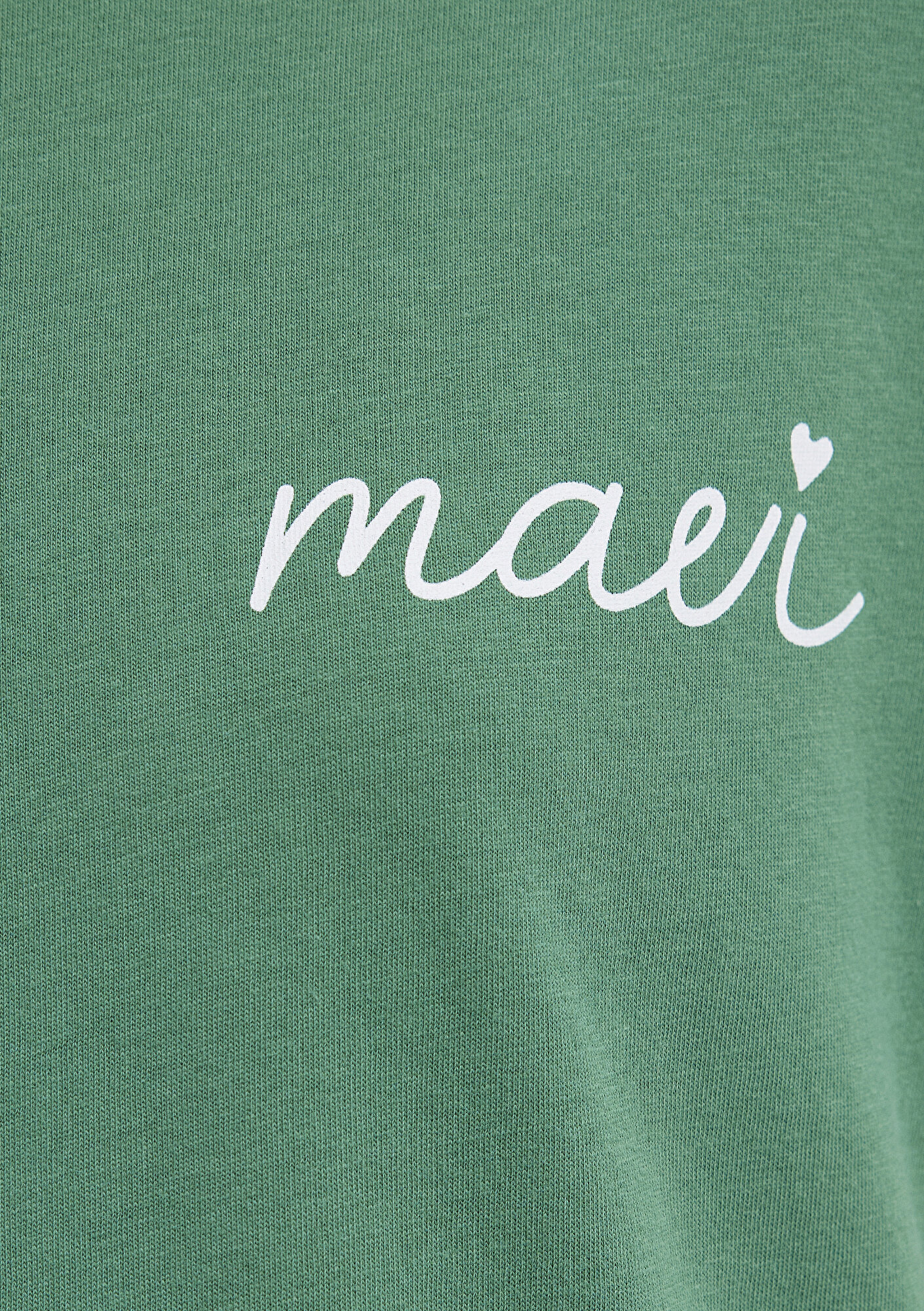 Mavi Mavi Logo Baskılı Yeşil Tişört Semi Slim Fit / Yarı Dar Kesim 1612962-71881