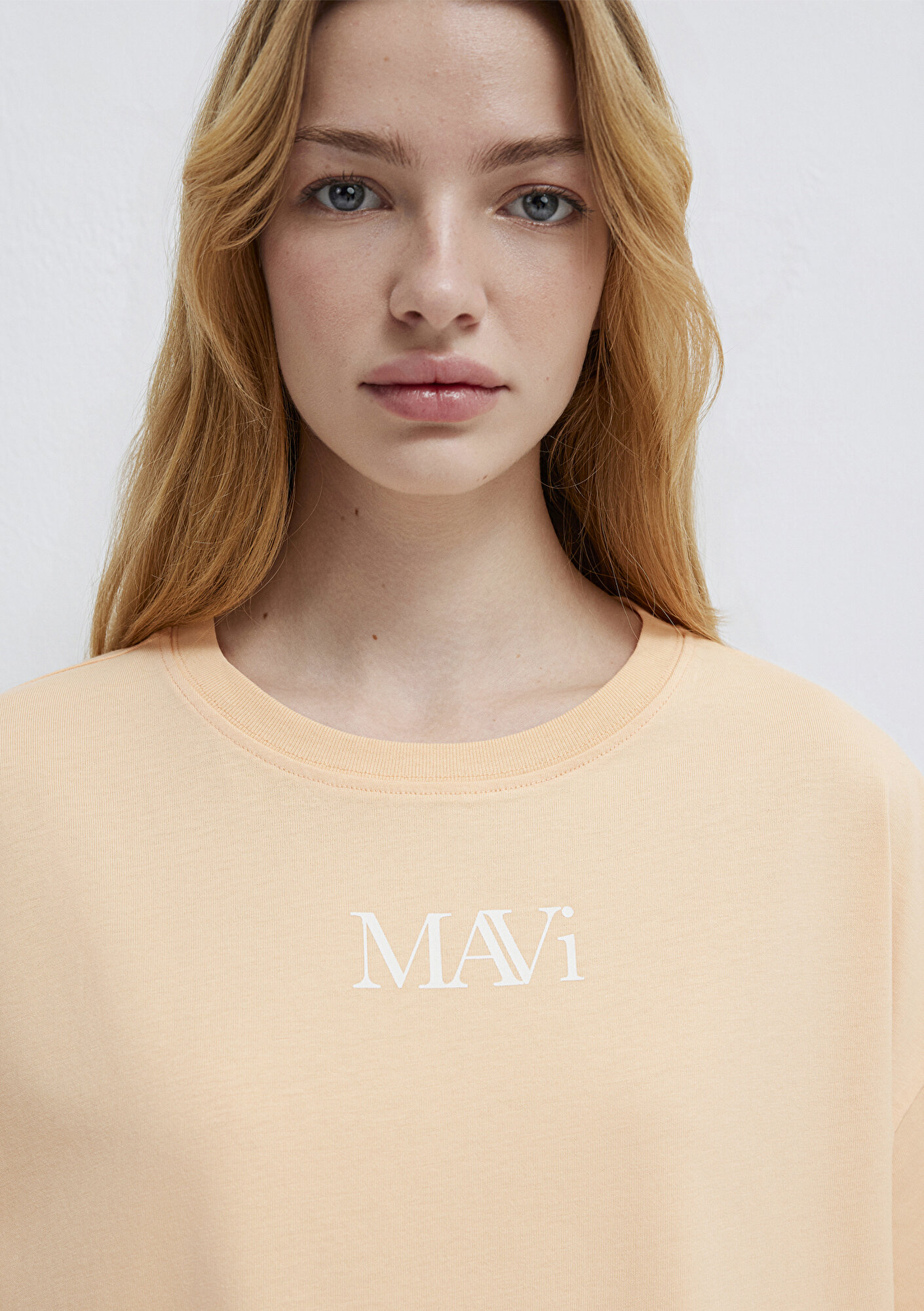 Mavi Mavi Logo Baskılı Pembe Tişört Oversize / Geniş Kesim 1611593-71220