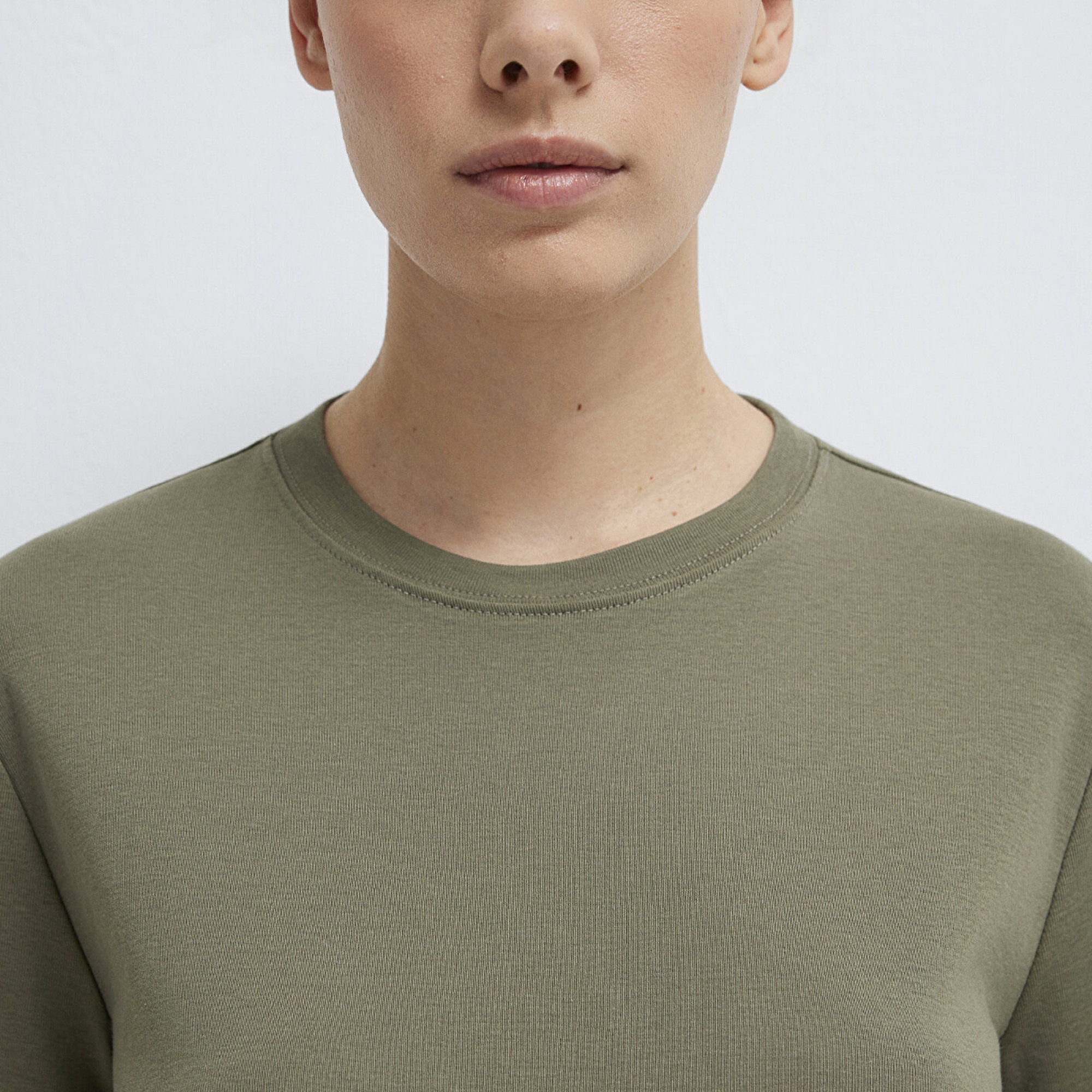 Mavi Yeşil Basic Tişört Semi Slim Fit / Yarı Dar Kesim 1612916-86961