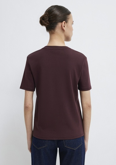  Mavi Kahverengi Basic Tişört Semi Slim Fit / Yarı Dar Kesim 1612916-70223