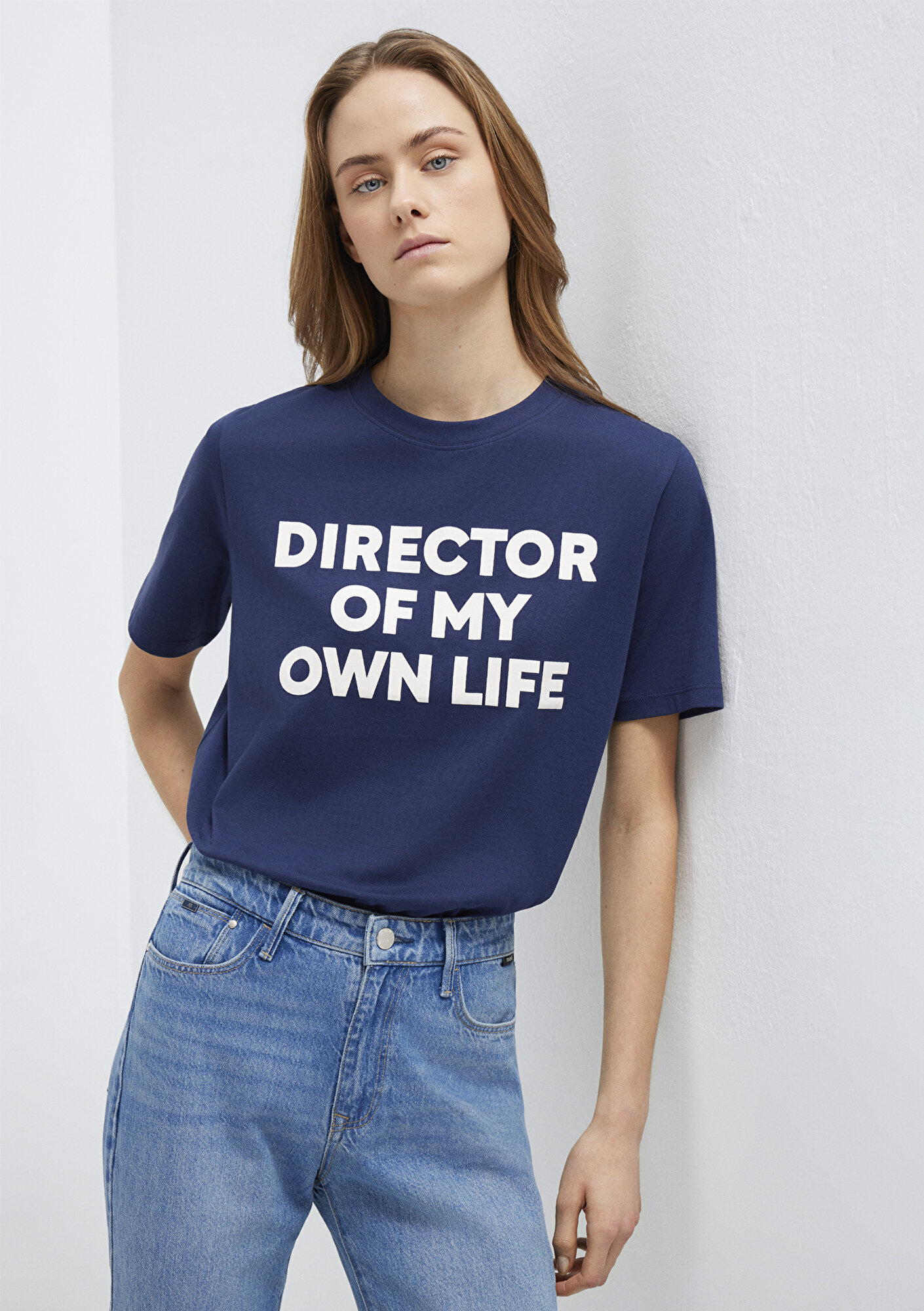 Mavi Baskılı Lacivert Tişört Regular Fit / Normal Kesim 1613733-70492