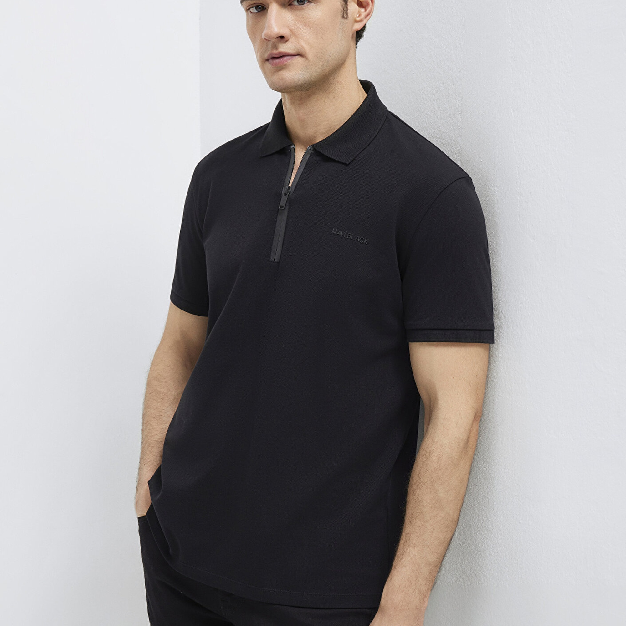 Mavi Siyah Polo Tişört Regular Fit / Normal Kesim 0613137-900