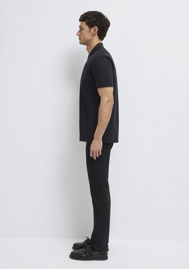  Mavi Siyah Polo Tişört Regular Fit / Normal Kesim 0613137-900