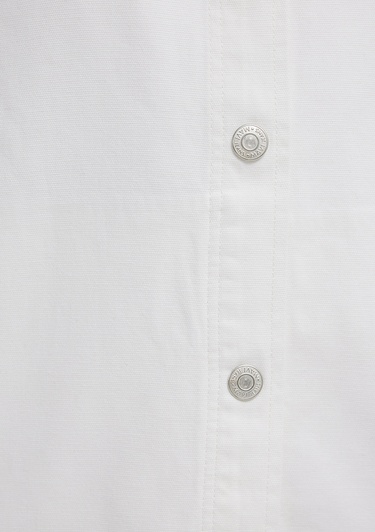  Mavi Ekru Gömlek Loose Fit / Bol Rahat Kesim 1211407-80194