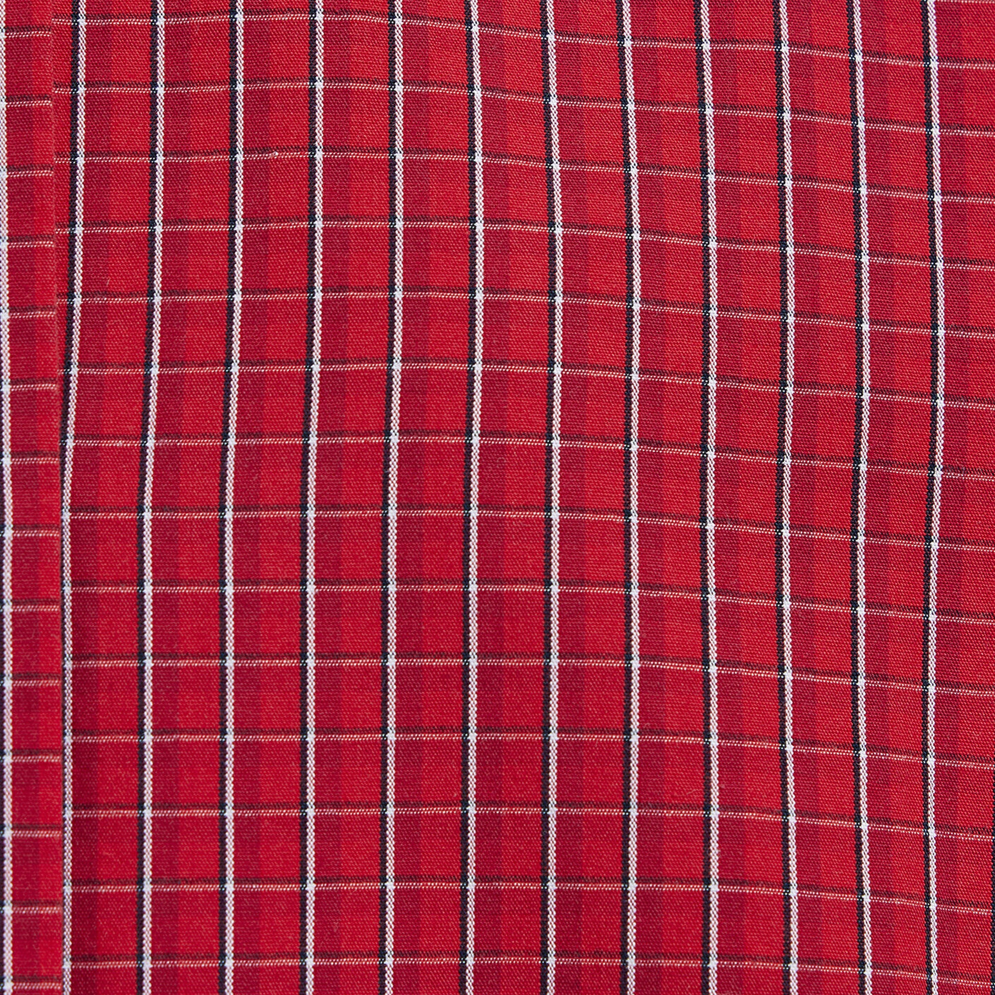 Mavi Ekose Kırmızı Gömlek Loose Fit / Bol Rahat Kesim 1211401-83904