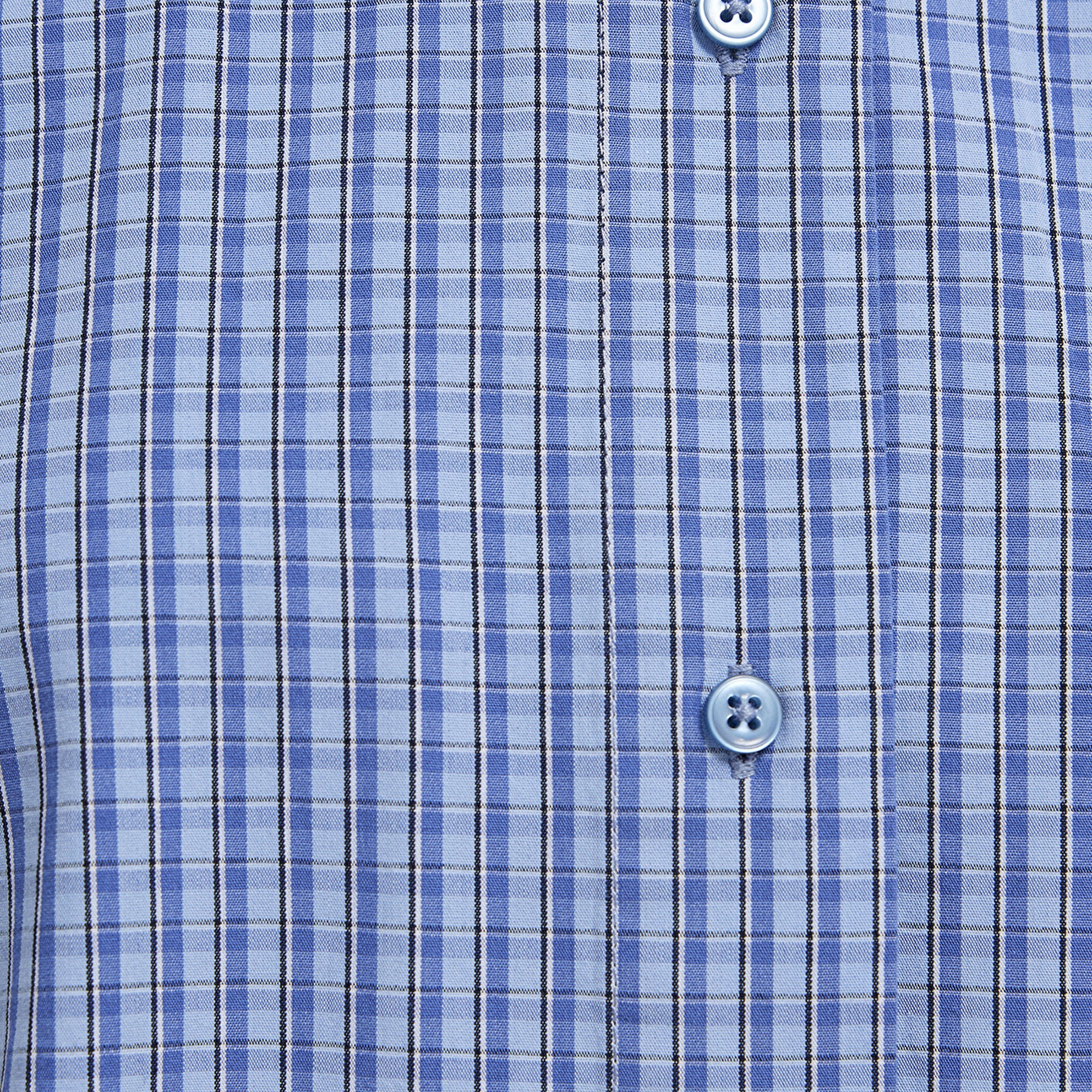 Mavi Ekose Mavi Gömlek Loose Fit / Bol Rahat Kesim 1211401-83971