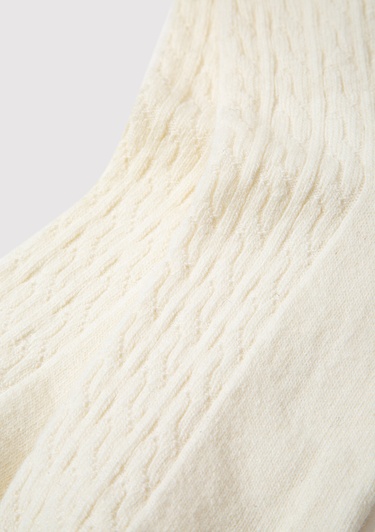  Mavi Yün Karışımlı Bej Bot Çorabı 1913546-30757