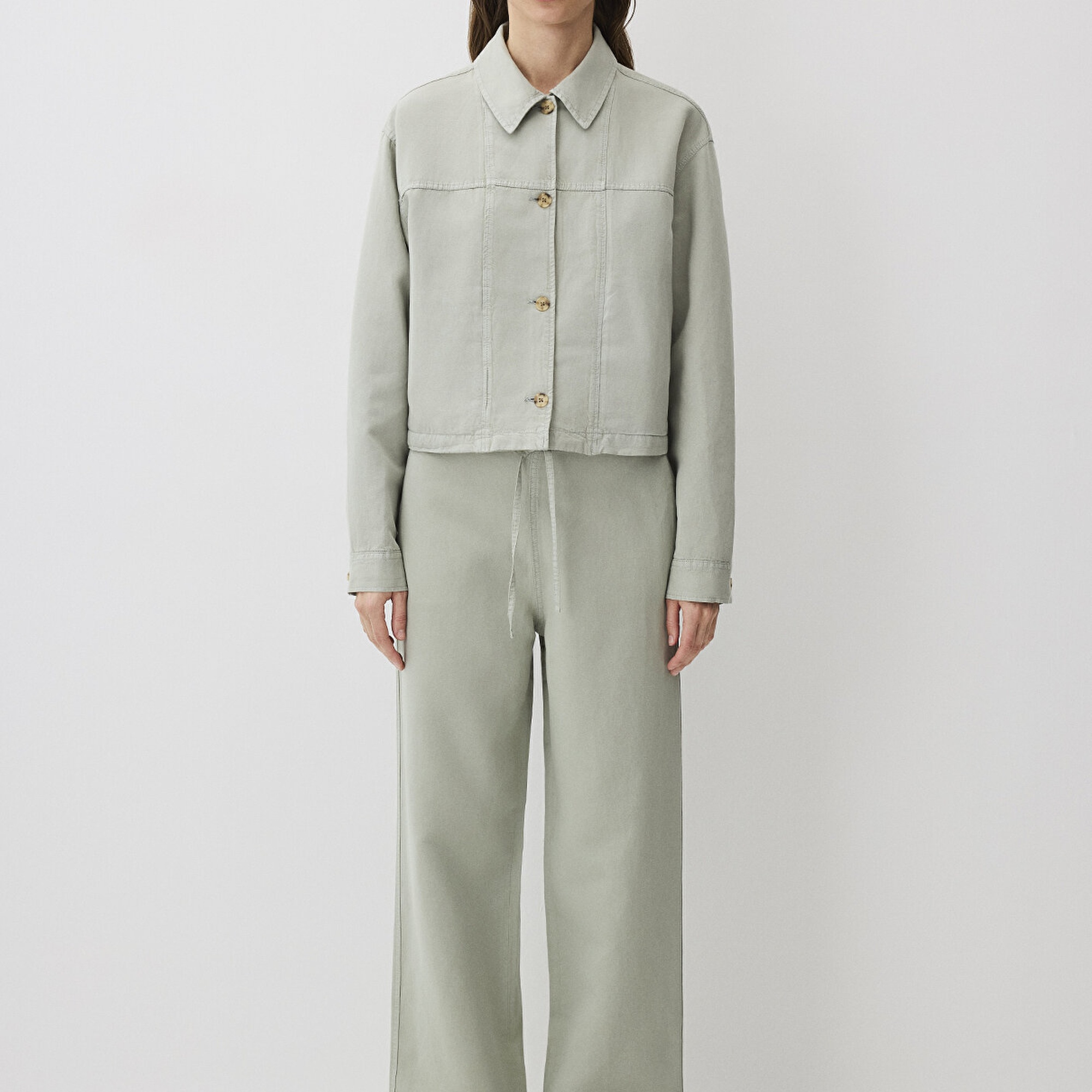 Mavi Gri Tencel TM Lyocell Karışımlı Pantolon 1011012-70146