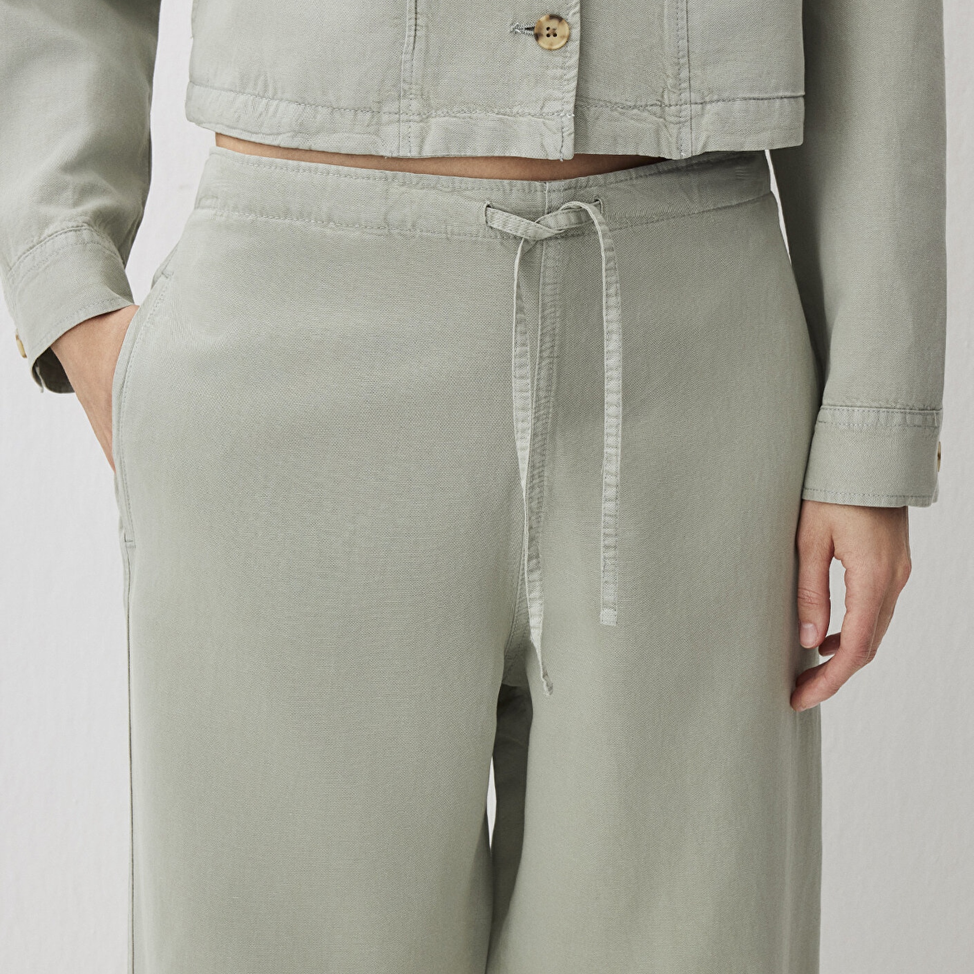 Mavi Gri Tencel TM Lyocell Karışımlı Pantolon 1011012-70146