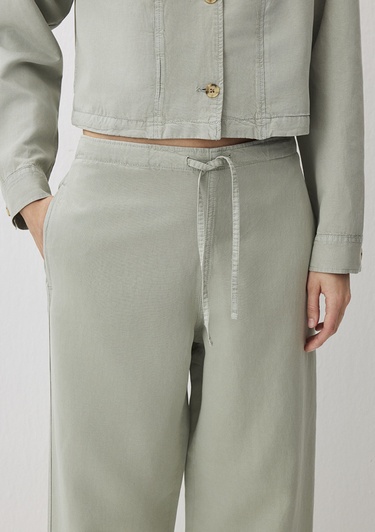  Mavi Gri Tencel TM Lyocell Karışımlı Pantolon 1011012-70146