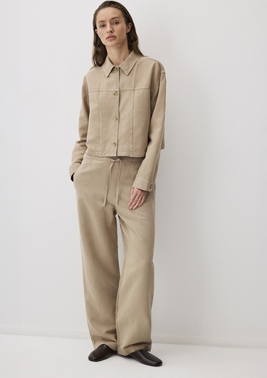  Mavi Kahverengi Tencel TM Lyocell Karışımlı Pantolon 1011012-70361