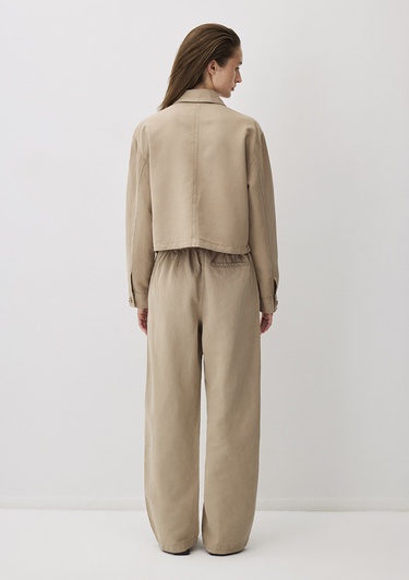  Mavi Kahverengi Tencel TM Lyocell Karışımlı Pantolon 1011012-70361