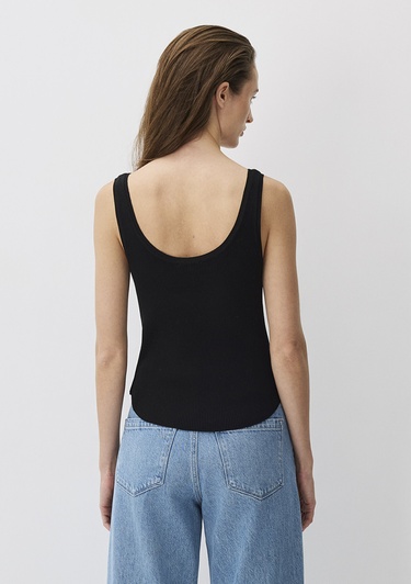  Mavi Siyah Triko Atlet Fitted / Vücuda Oturan Kesim 1710670-900