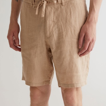  GANT Erkek Bej Relaxed Fit Keten Şort