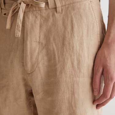  GANT Erkek Bej Relaxed Fit Keten Şort