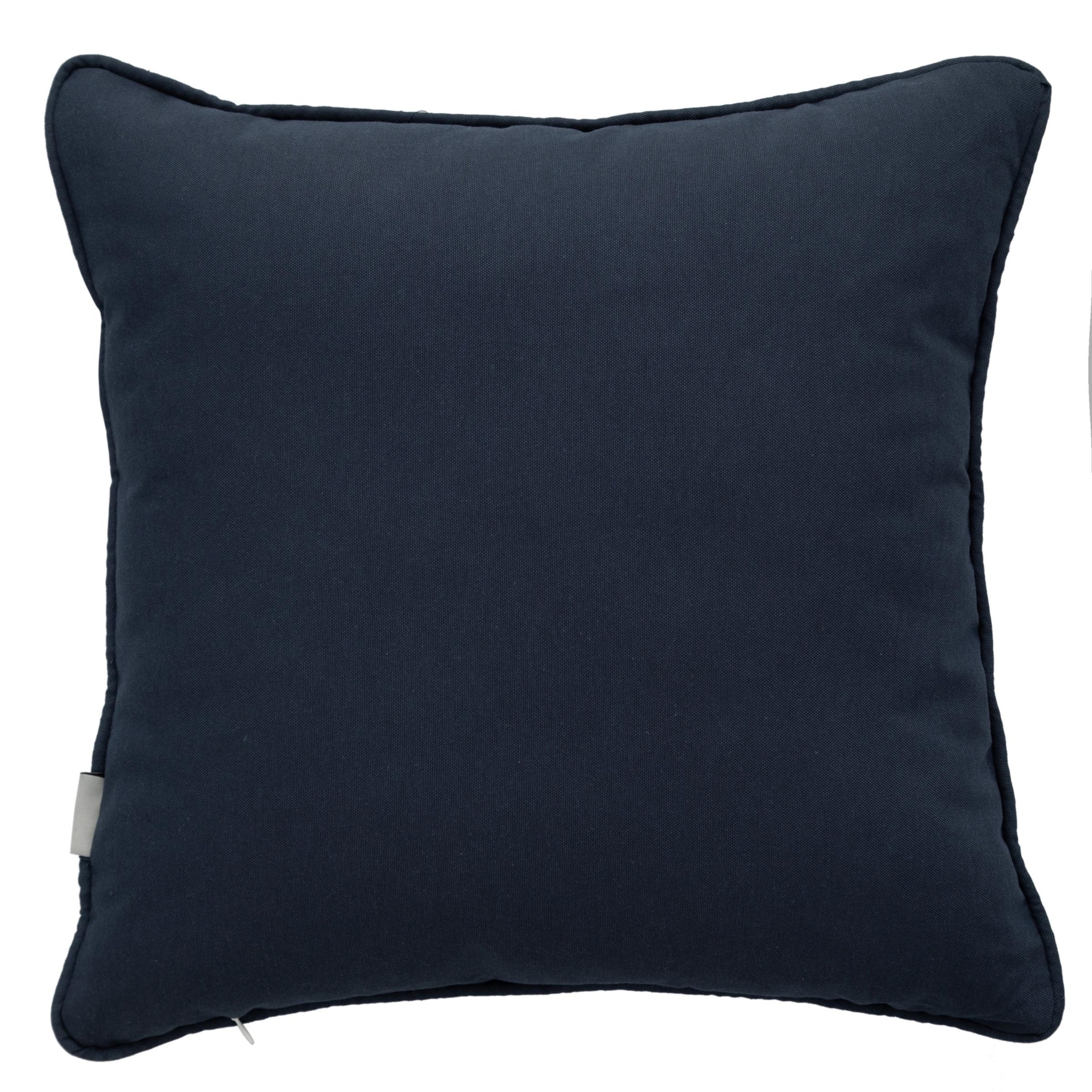 MARİN FISH NAKIŞLI KIRLENT BEYAZ LACİVERT 50X50 CM