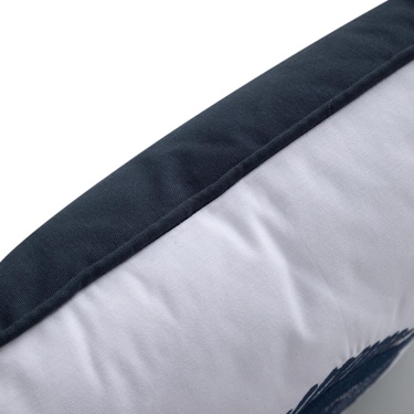  MARİN FISH NAKIŞLI KIRLENT BEYAZ LACİVERT 50X50 CM