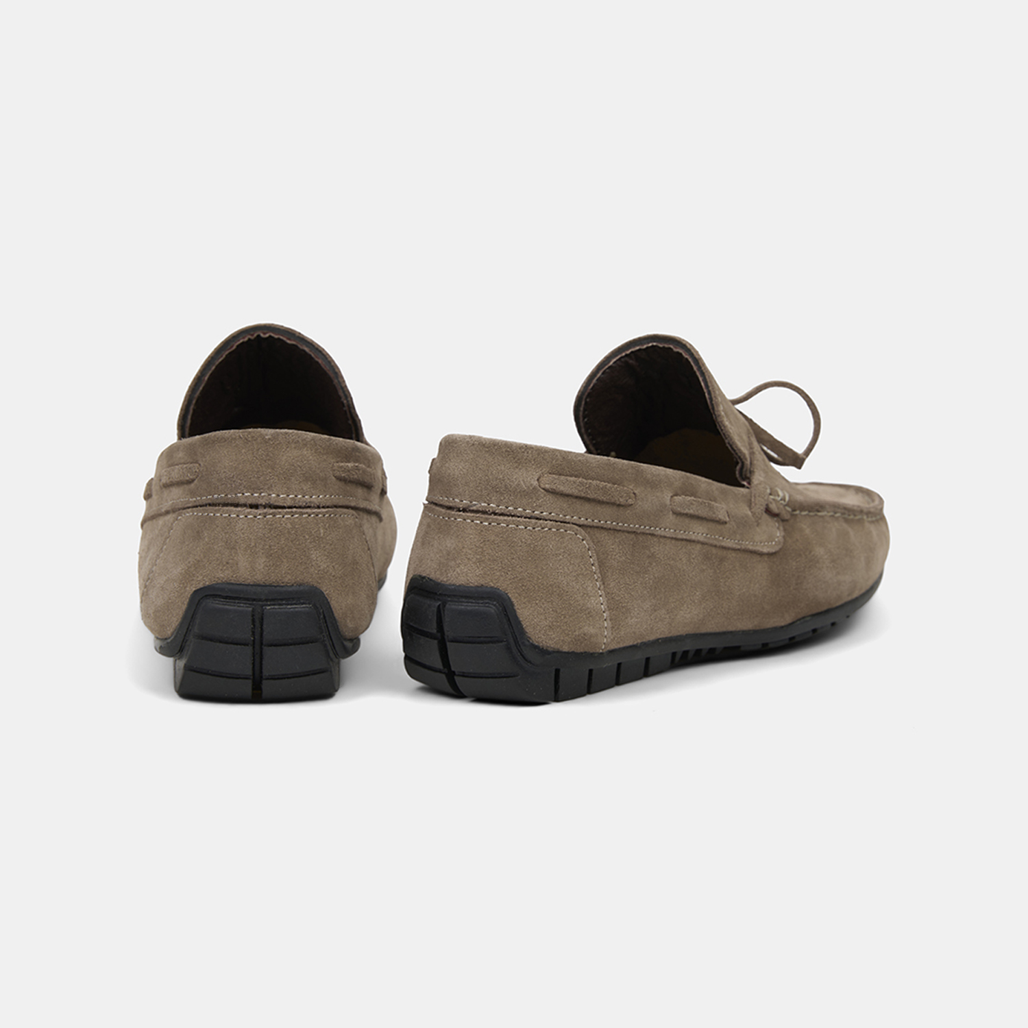  Erkek Bej Bağcık Detaylı Süet Loafer