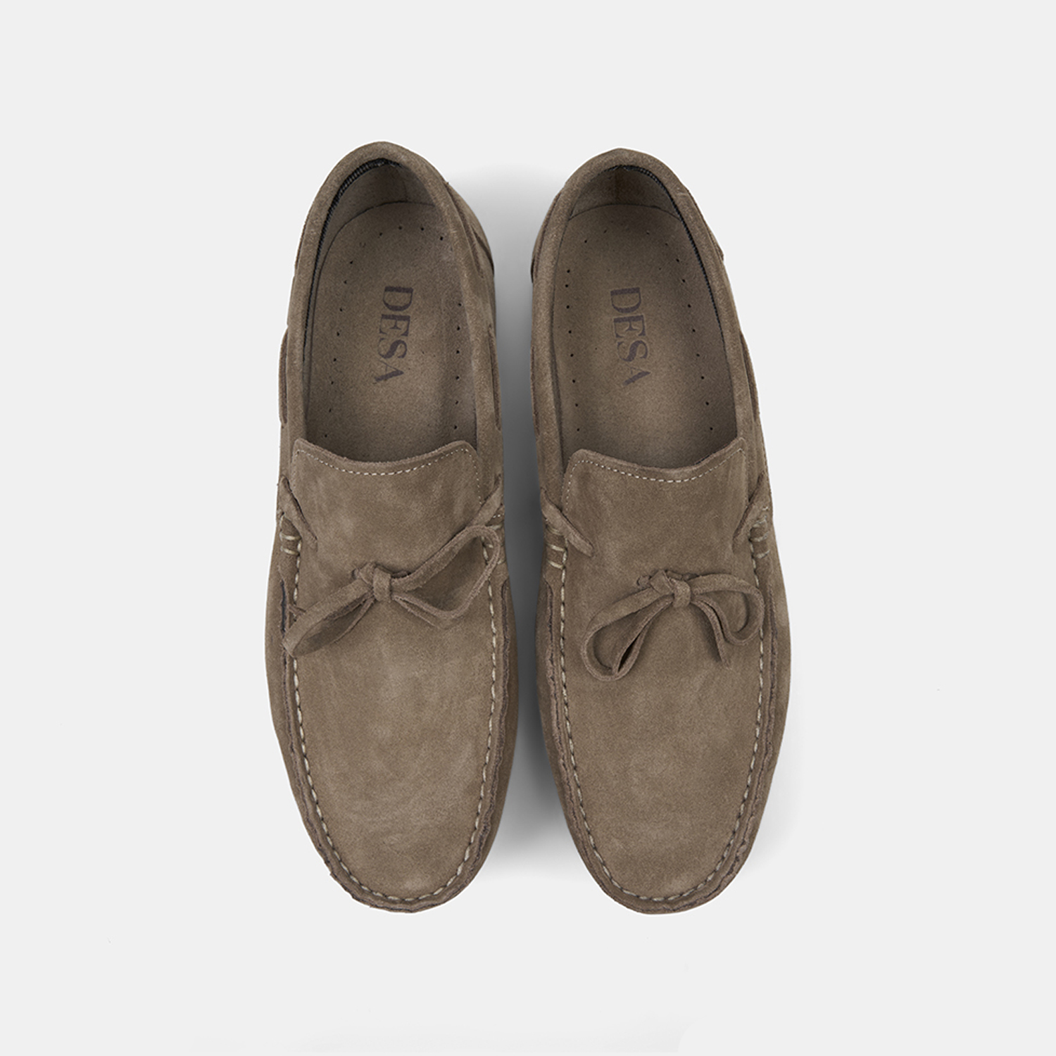  Erkek Bej Bağcık Detaylı Süet Loafer