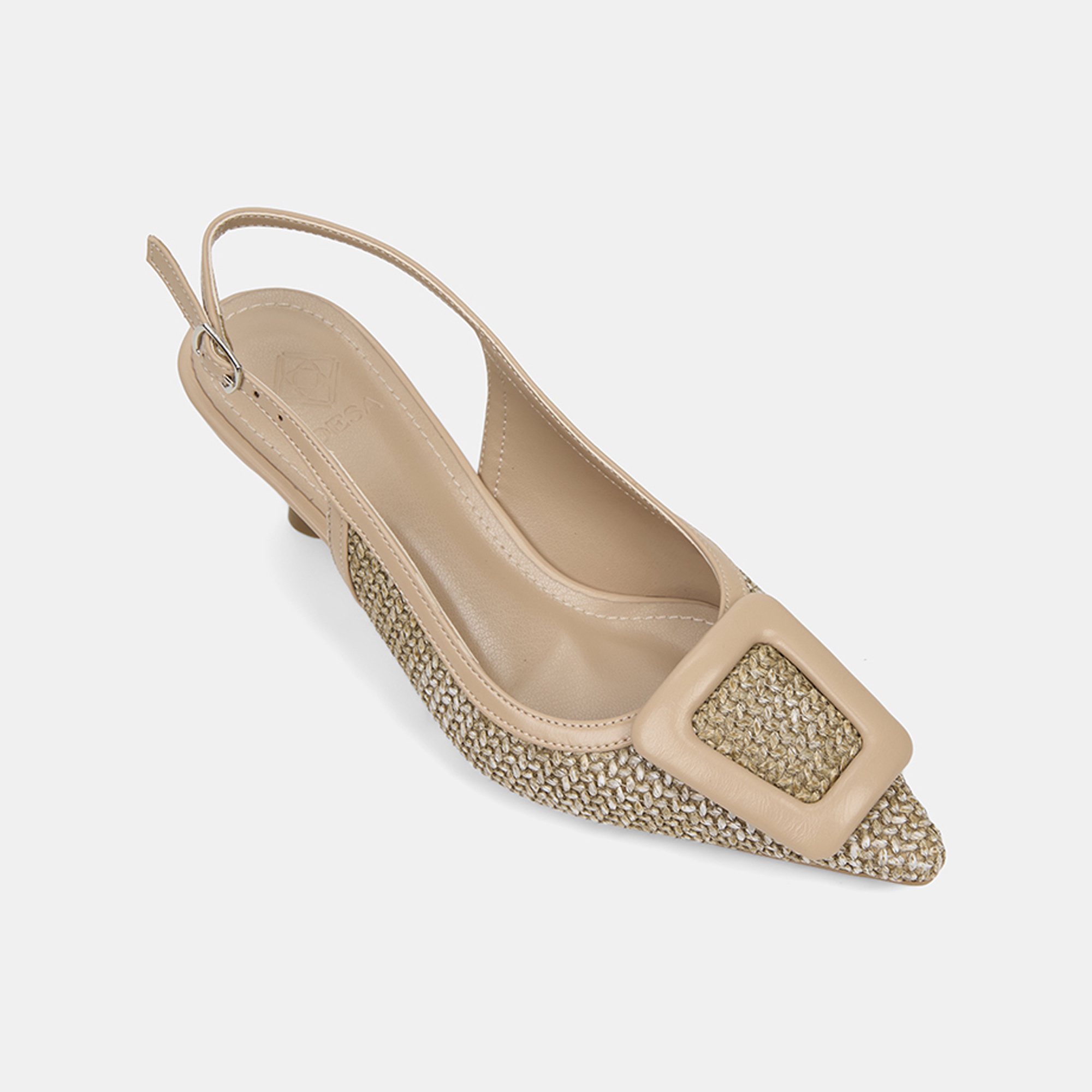 Kadın Vizon Ayarlanabilir Tokalı Sivri Burun Abiye Ayakkabı