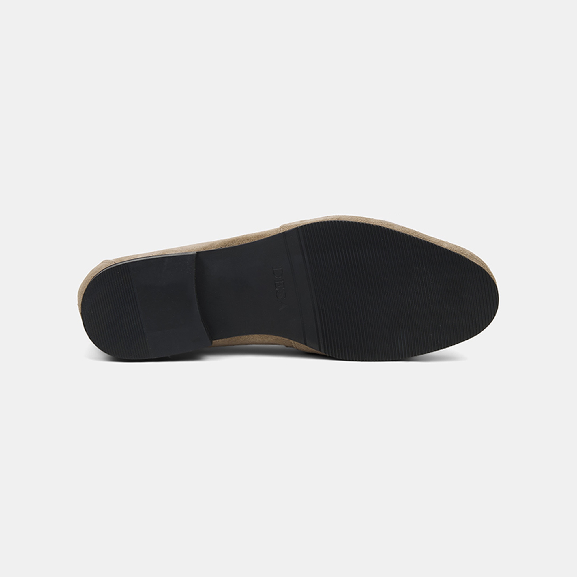 Kadın Bej Püsküllü Süet Deri Loafer