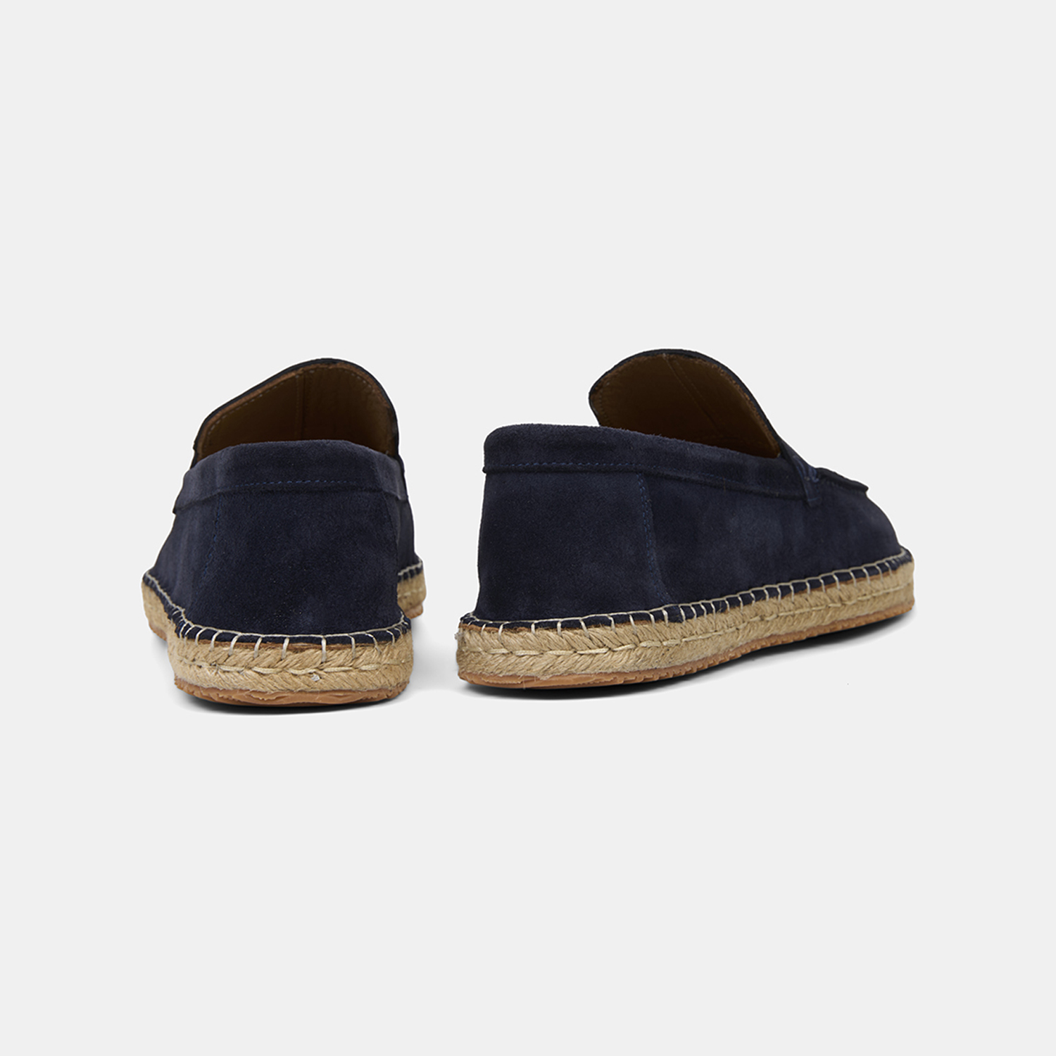  Erkek Lacivert Spor Süet Deri Espadril