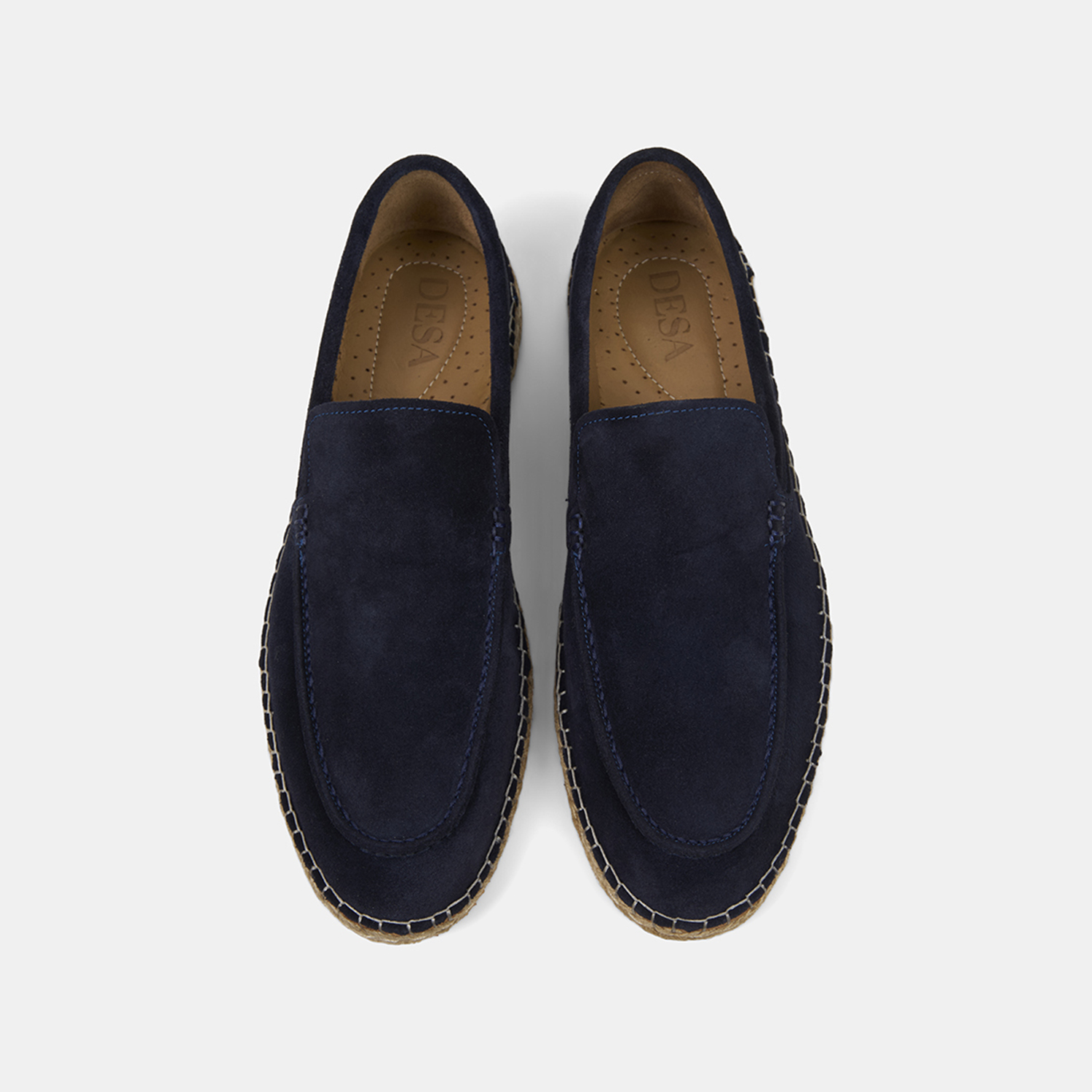 Erkek Lacivert Spor Süet Deri Espadril