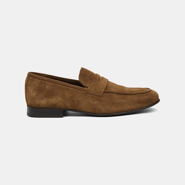 Erkek Taba Klasik Süet Loafer