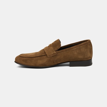  Erkek Taba Klasik Süet Loafer