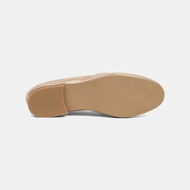  Kadın Ten Kroko Baskılı Rugan Deri Loafer