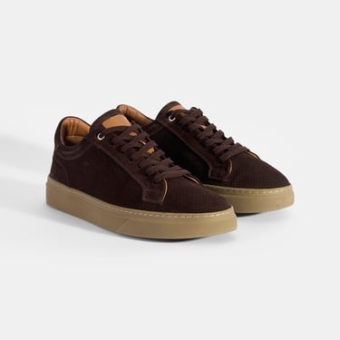  Erkek Acı Kahve Bağcıklı Süet Spor Ayakkabı