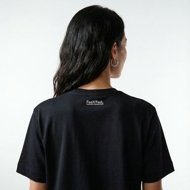  FashFed Unisex Siyah T-Shirt