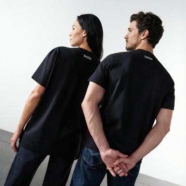  FashFed Unisex Siyah T-Shirt