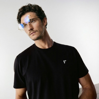  FashFed Unisex Siyah T-Shirt