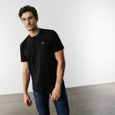  FashFed Unisex Siyah T-Shirt