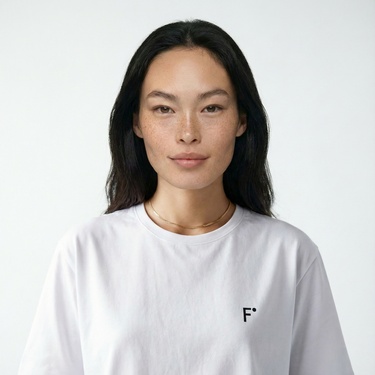  FashFed Unisex Beyaz T-Shirt