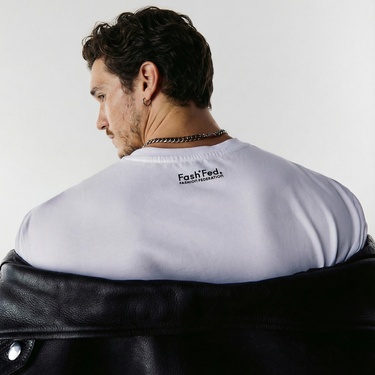  FashFed Unisex Beyaz T-Shirt