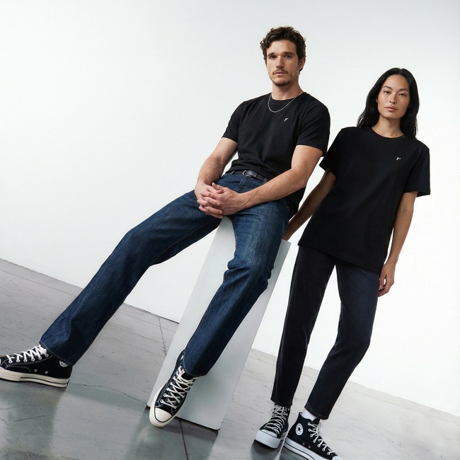  FashFed Unisex Siyah T-Shirt