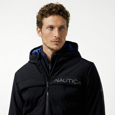  Nautica Erkek Siyah Mont
